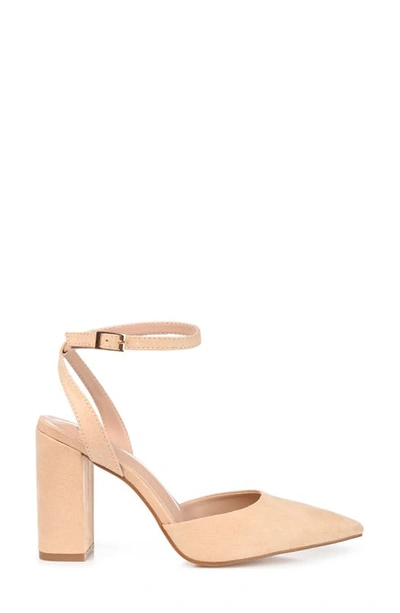 Shop Journee Collection Tyyra Pump In Nude