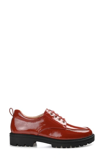 Journee Collection Tru Comfort Zina Lug Sole Loafer In Brick