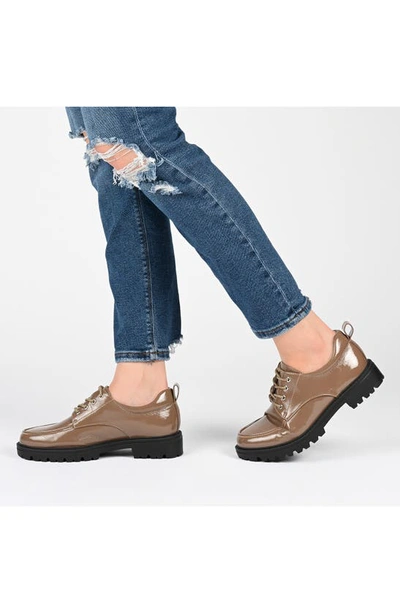 Journee Collection Collection Women's Tru Comfort Foam Wide Width Zina Flat In Taupe