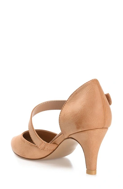 Shop Journee Collection Tillis D'orsay Pump In Tan