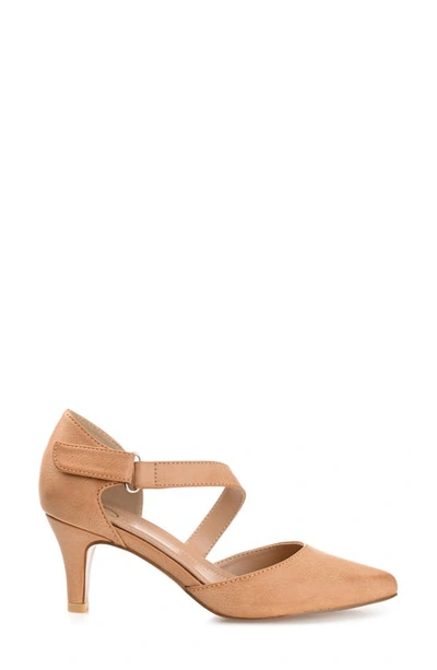 Shop Journee Collection Tillis D'orsay Pump In Tan