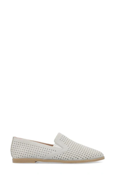 Journee Collection Journee Lucie Perforated Flat Loafer In Grey
