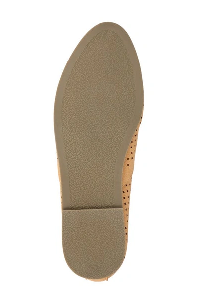 Journee Collection Journee Lucie Perforated Flat Loafer In Tan