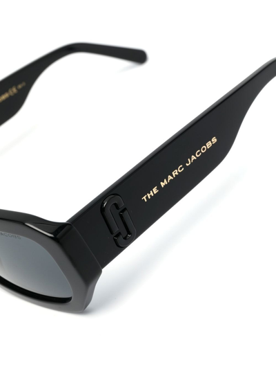 Marc Jacobs J Marc Rectangular Sunglasses In Black