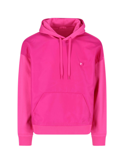 Shop Valentino Stud Detail Sweatshirt In Rosa