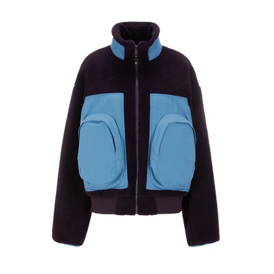 Shop Ambush Fleece Jacket In Blue