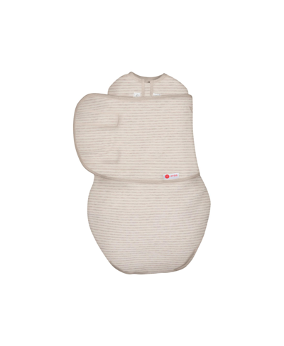 Shop Embe Baby Girls Ganic Swaddle Wrap (0-3 Months) Arms-in, Legs-in/legs-out In Organic Oatmeal