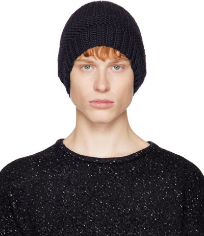 Shop Toogood Navy 'the Sculptor' Beanie In Ink