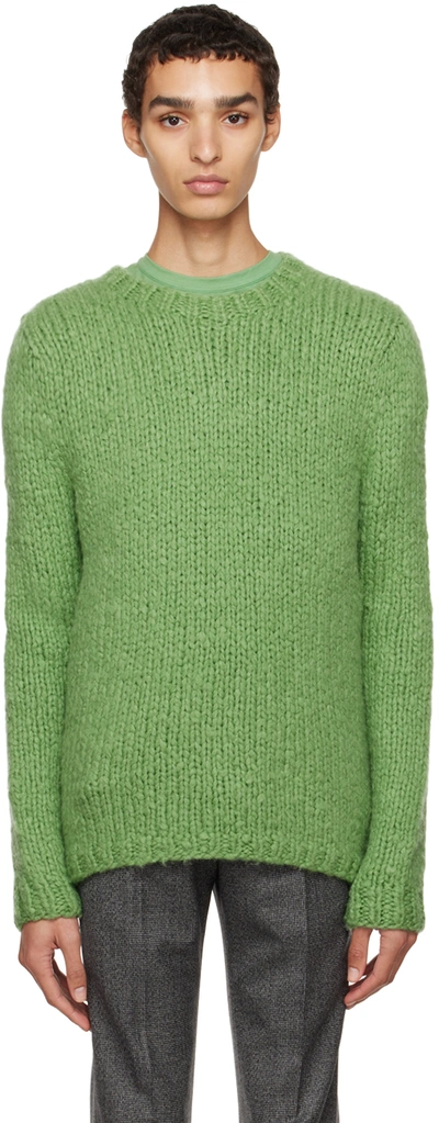 Shop Gabriela Hearst Green Lawrence Sweater In Aventurine Green