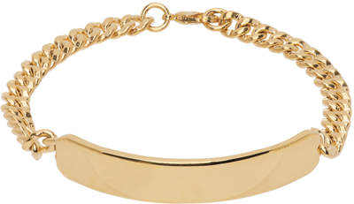 Shop Apc Gold Darwin Bracelet In Raa Or