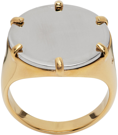 Shop Apc Gold & Silver Eloi 2.0 Ring In Sab Bicolor
