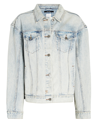 Ksubi Blue Oversized Denim Jacket In Denim-lt