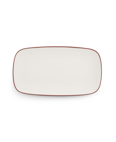 Shop Nambe Taos Soft Rectangular Platter Agate In White