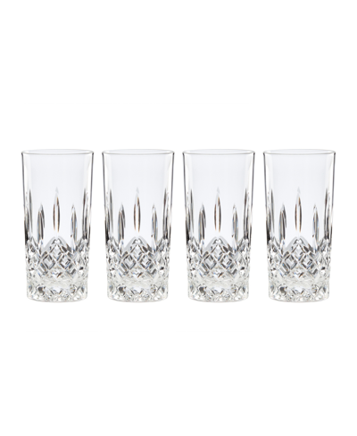 Shop Reed & Barton Hamilton Hiball Glass Set, 4 Pieces In Clear And No Color