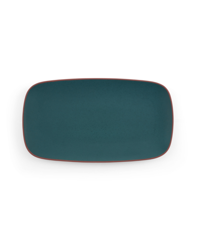 Shop Nambe Taos Soft Rectangular Platter Jade In Green