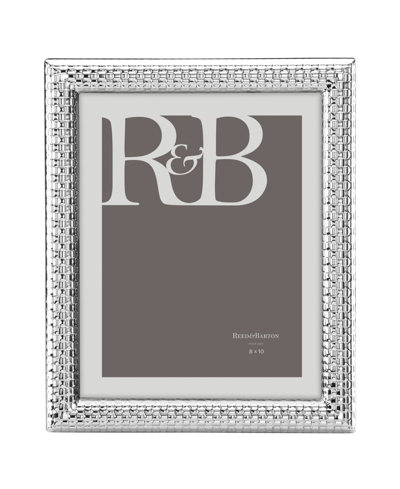 Shop Reed & Barton Watchband Silver Photo Frame, 8" X 10" In Metallic And Silver Plate
