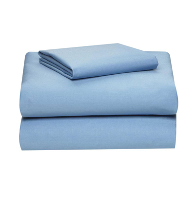 Shop Ocm 3-piece Microfiber College Dorm Bed Sheet Set In Twin Xl In Light Blue