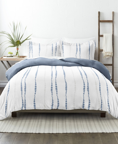 Shop Ienjoy Home Home Collection Premium Ultra Soft 3 Piece Reversible Duvet Cover Set, King/california King In Navy