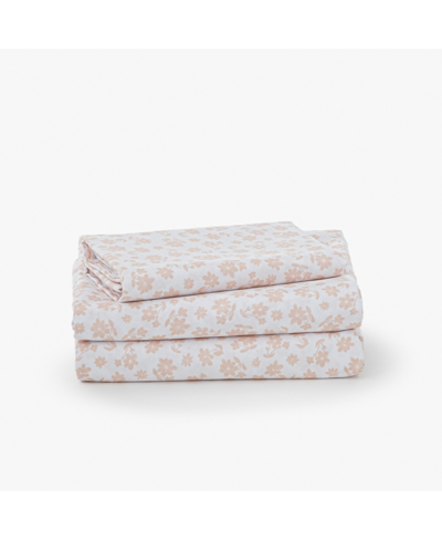 Shop Ocm 3-piece Microfiber College Dorm Bed Sheet Set In Twin Xl In Mini Pink Floral