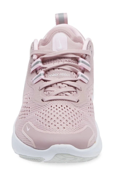 Shop Nike React Miler 2 Running Shoe In Plum Chalk/ White/ Pink Foam