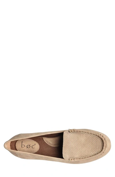 B O C Jana Moccasin Loafer In Taupe Nubuck