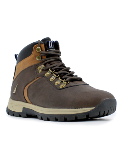 Shop Nautica Men's Ortler Mid Hiking Boots In Brown