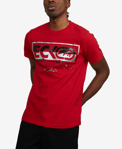 Ecko Unltd Men's Big And Tall Broadband Graphic T-shirt In Red | ModeSens