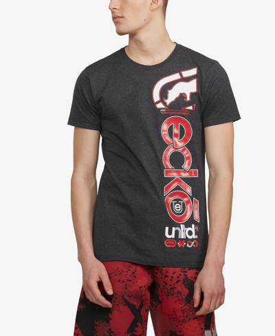Shop Ecko Unltd Men's Sophistico Graphic T-shirt In Gray