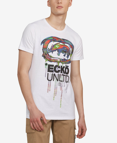 Shop Ecko Unltd Men's Big And Tall Dripski Graphic T-shirt In White