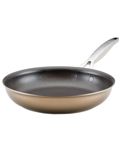 Shop Anolon Ascend Hard Anodized Aluminum Non-stick 10" Frying Pan In Bronze
