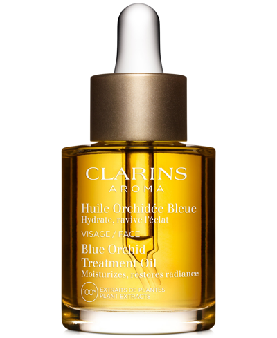 Shop Clarins Blue Orchid Radiance & Hydrating Face Treatment Oil In No Color