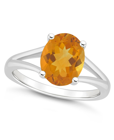 Macy's Women's Citrine (2-1/2 Ct.t.w.) Ring In Sterling Silver In Citrine