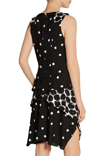 Shop Proenza Schouler Layered Printed Crepe Dress