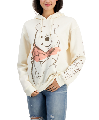 Shop Disney Juniors' Winnie The Pooh Graphic Hoodie In Antique White