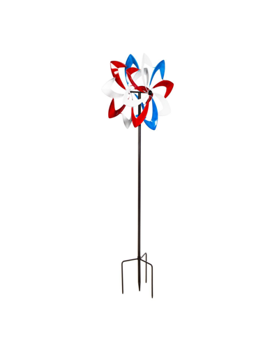 Shop Evergreen 75"h Wind Spinner, Americana Blades In Multicolored