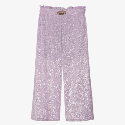 Junona Kids' Girls Lilac Purple Sequin Pants | ModeSens