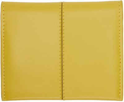 Shop Dries Van Noten Yellow Folded Card Holder In 202 Yellow