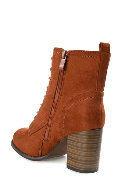 Shop Journee Collection Baylor Bootie In Rust