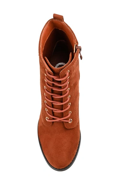 Shop Journee Collection Baylor Bootie In Rust