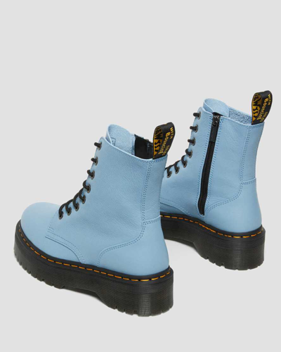Dr. Martens Jadon Iii Boot Pisa Leather Platforms Boots In Blue | ModeSens