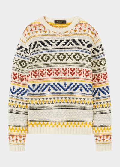 Shop Loro Piana Bernina Cashmere Sweater In J1da Fancy Nougat