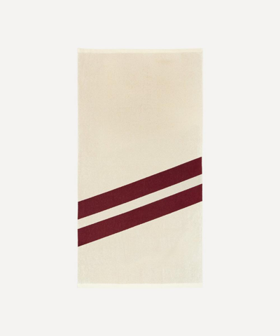 Baina Maroon & Butter Erin Organic Cotton Pool Towel