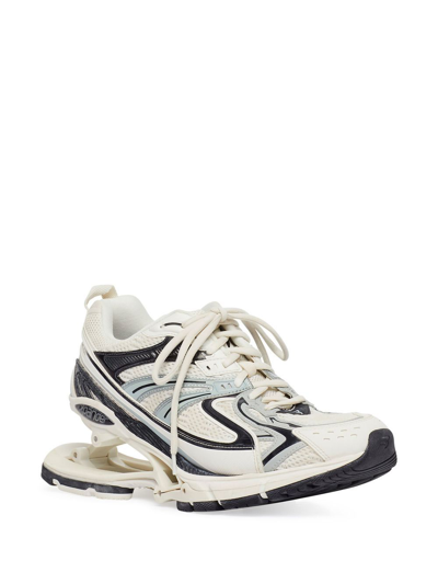 Balenciaga X-pander Suspended-heel Mesh Trainers In Off White,grey |  ModeSens
