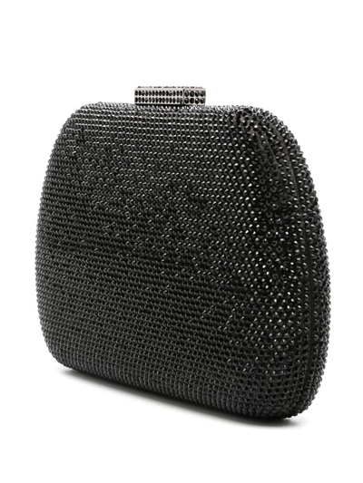 Serpui Angel Sequin Clutch In Black