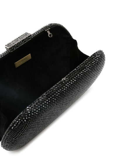 Serpui Angel Sequin Clutch In Black