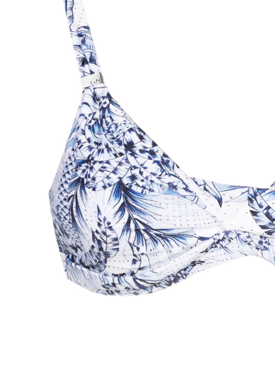 Shop Lygia & Nanny Palm-tree Print Bikini In Blue