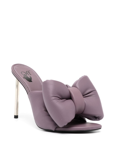 Shop Off-white Allen Stiletto Sandals In Purple