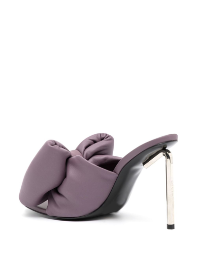 Shop Off-white Allen Stiletto Sandals In Purple