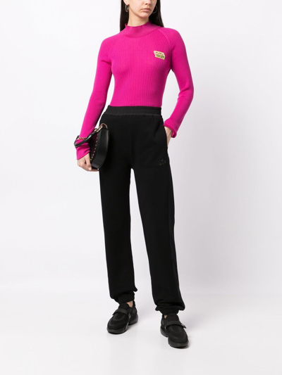 Moncler Logo-detail Track Pants In Black