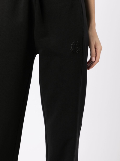 Shop Moncler Logo-detail Track Pants In Black
